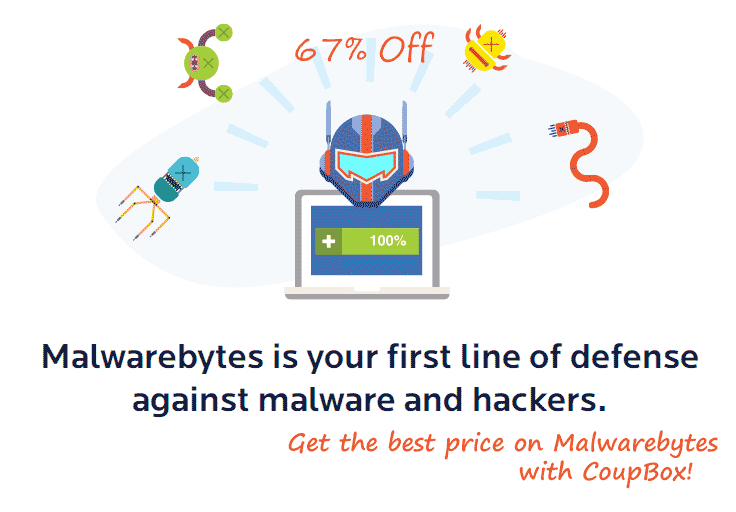 New Malwarebytes Coupon for discount of up to 68%