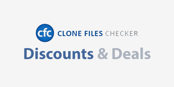 Use our Clone Files Checker Coupon Code for a 60% Discount